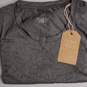 Fort Isle Men's Athletic Tank/Muscle Top Grey Size Small New with Tags (A1)